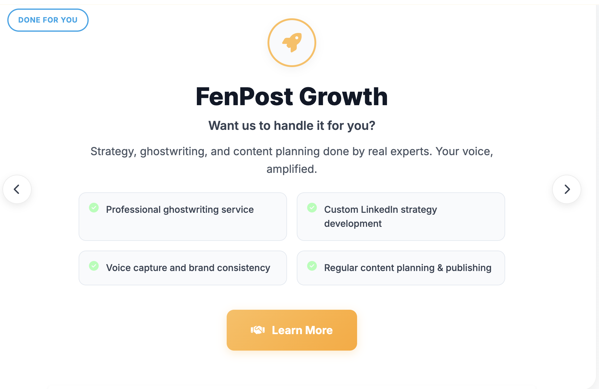 Fenpost LinkedIn draft generation tool