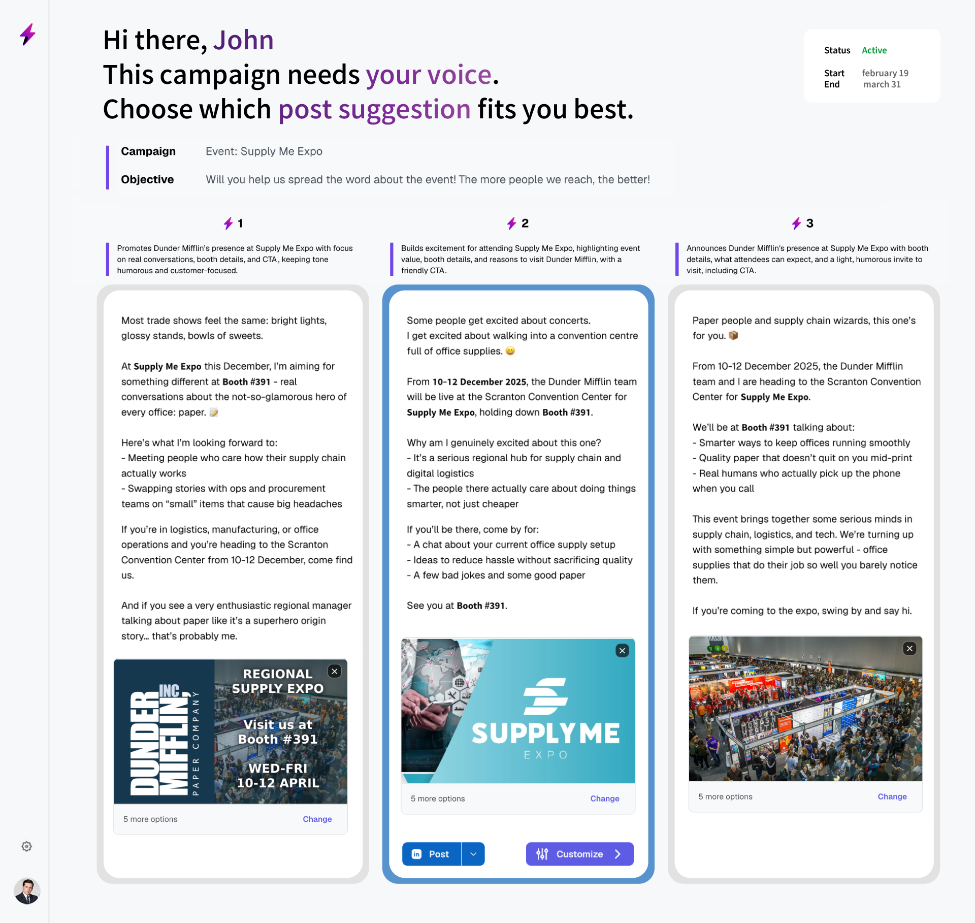 Heyoo employee advocacy platform for LinkedIn